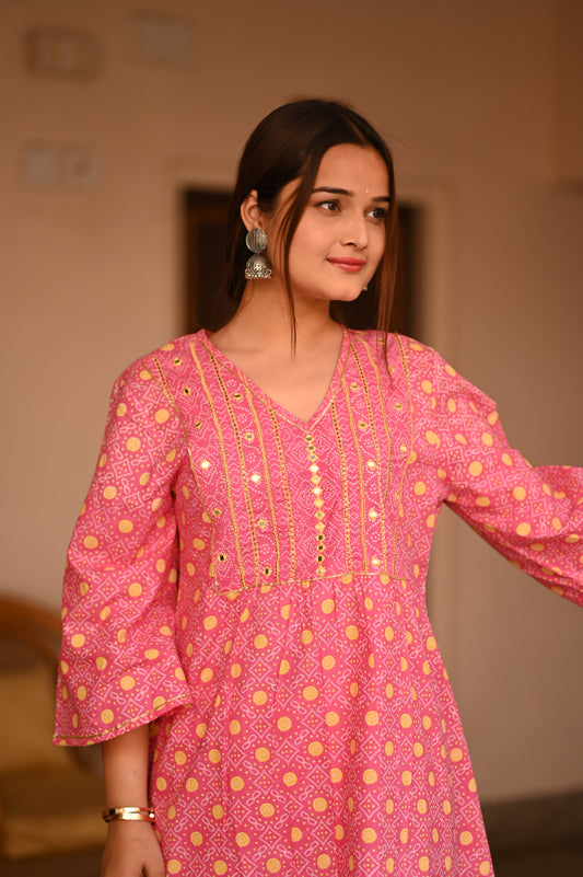 Chamak Pink Co-ord Set