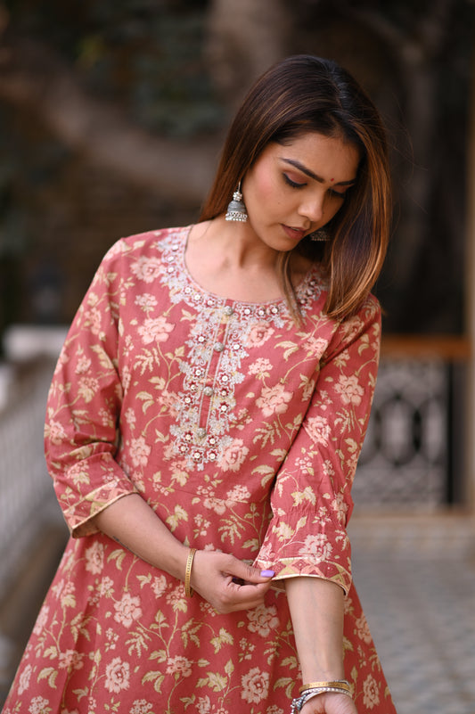 Sona Peach Co-ord Set