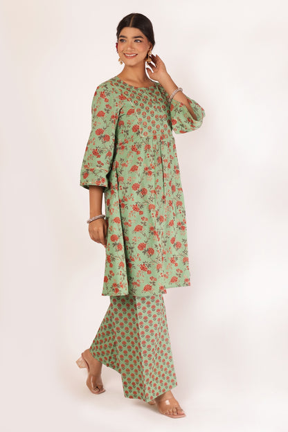 ANUSA KURTA SET - GREEN