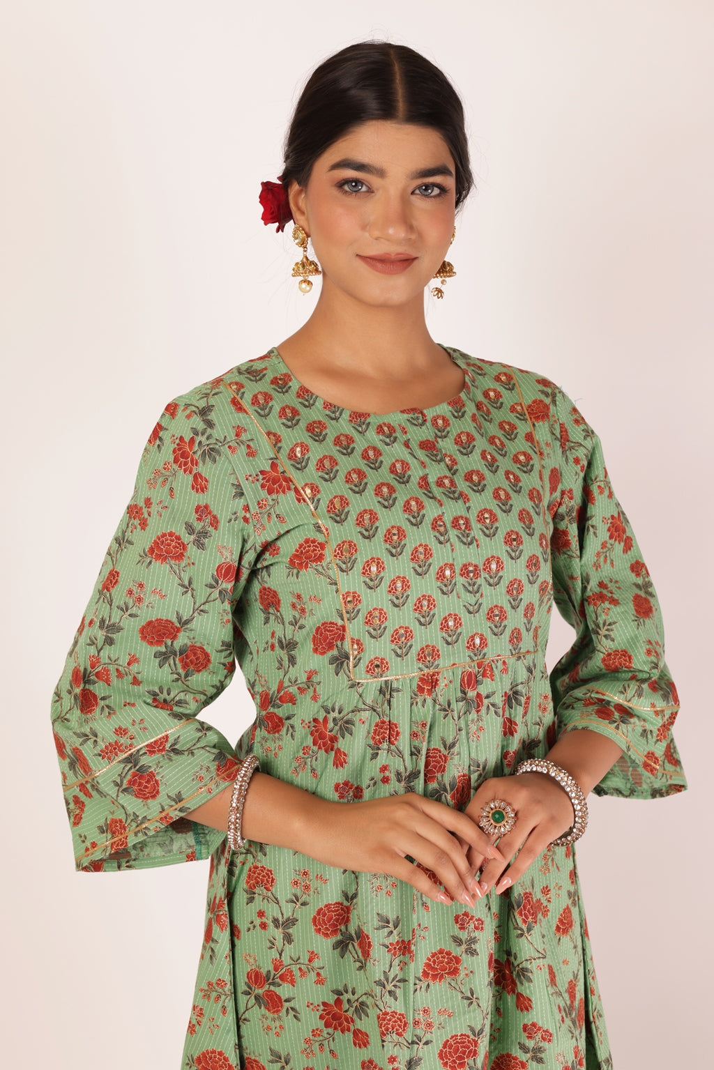 ANUSA KURTA SET - GREEN