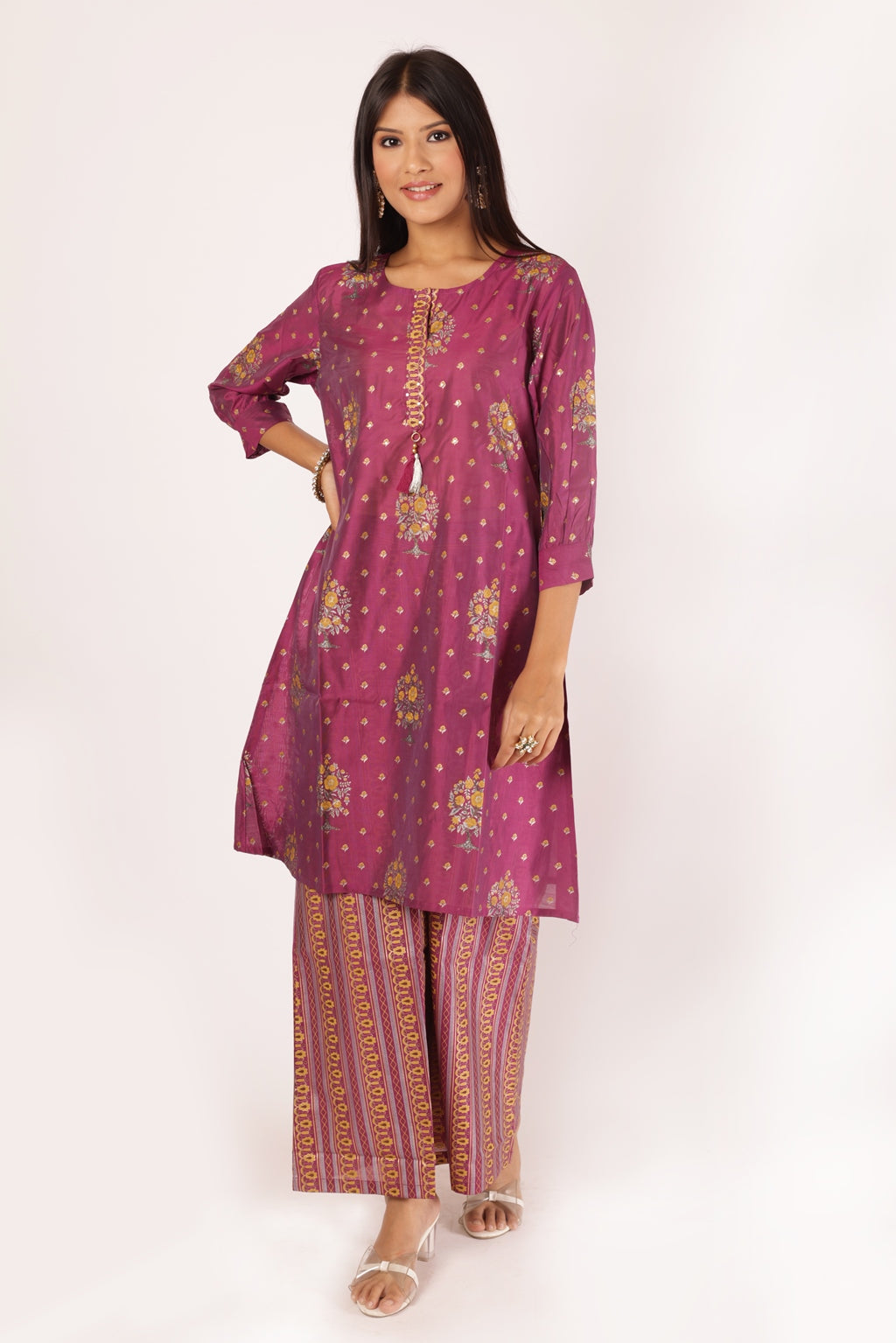 ROHINI KURTA SET - PURPLE