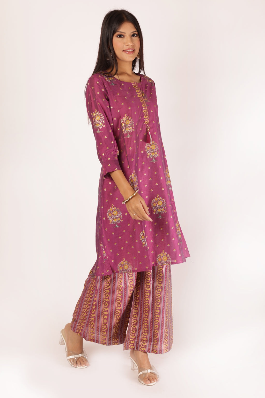 ROHINI KURTA SET - PURPLE