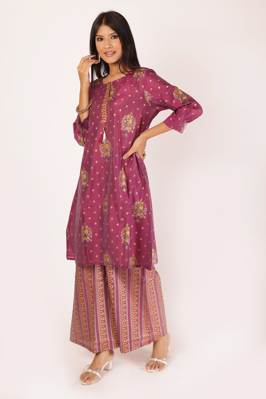 ROHINI KURTA SET - PURPLE