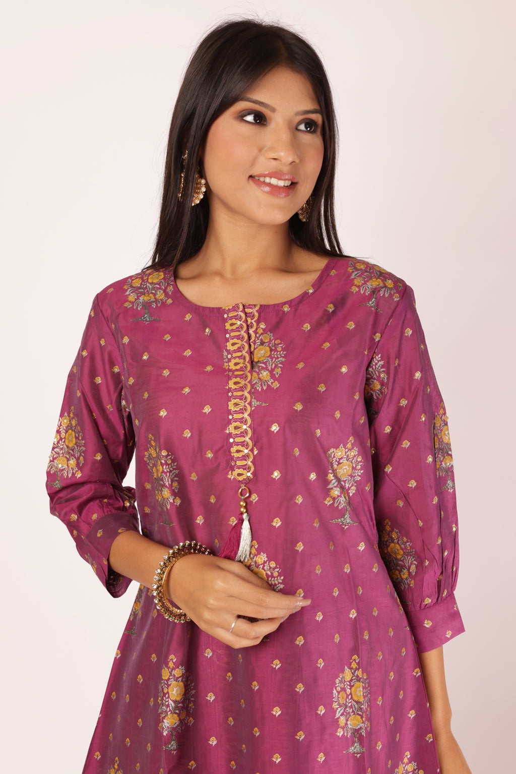 ROHINI KURTA SET - PURPLE