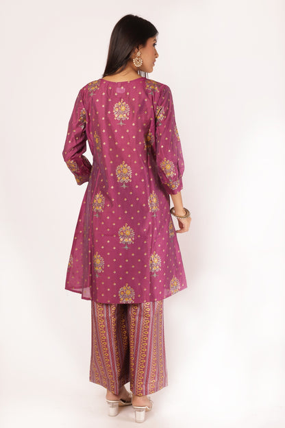 ROHINI KURTA SET - PURPLE