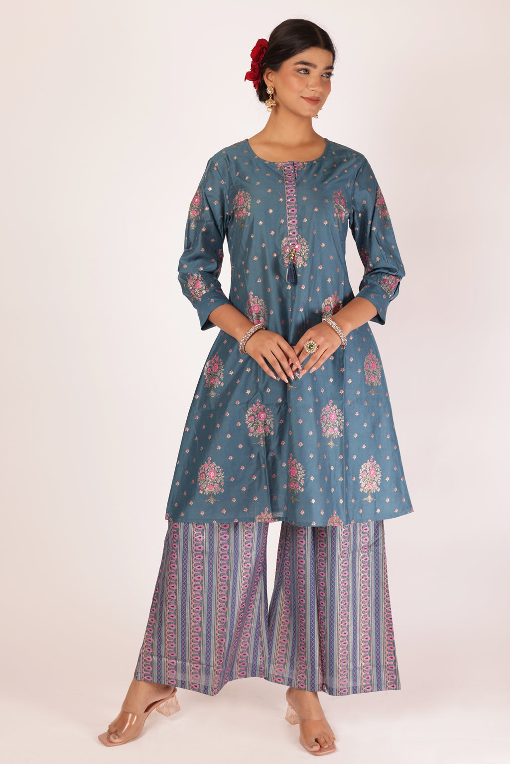 ROHINI KURTA SET - BLUE