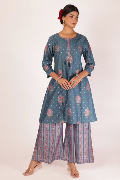 ROHINI KURTA SET - BLUE