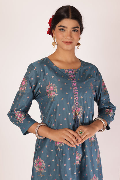 ROHINI KURTA SET - BLUE