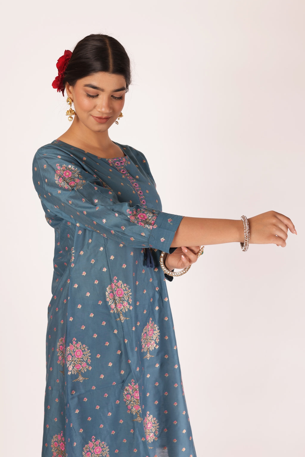 ROHINI KURTA SET - BLUE