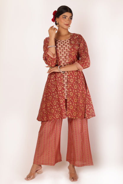 GAURI KURTA SET - RED