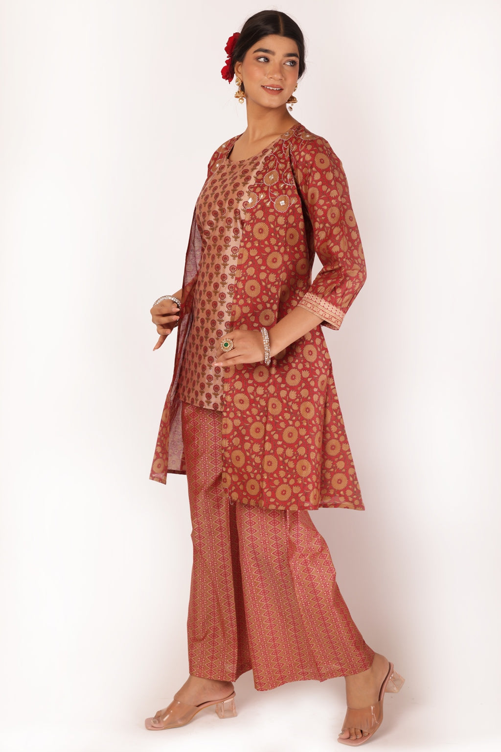 GAURI KURTA SET - RED