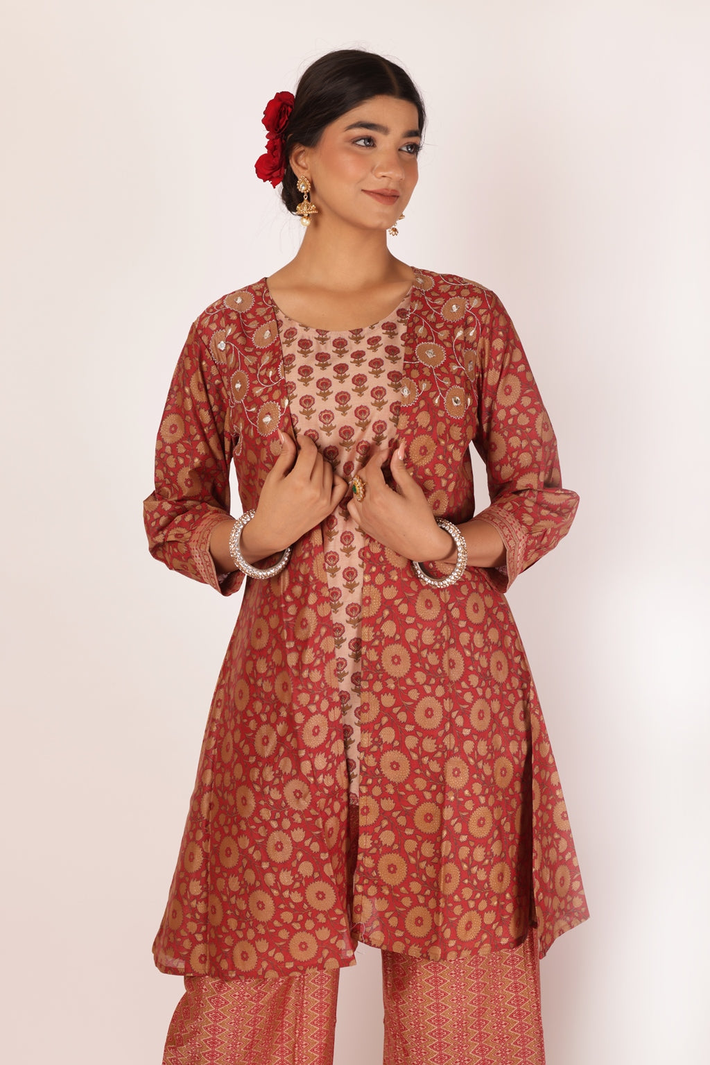 GAURI KURTA SET - RED