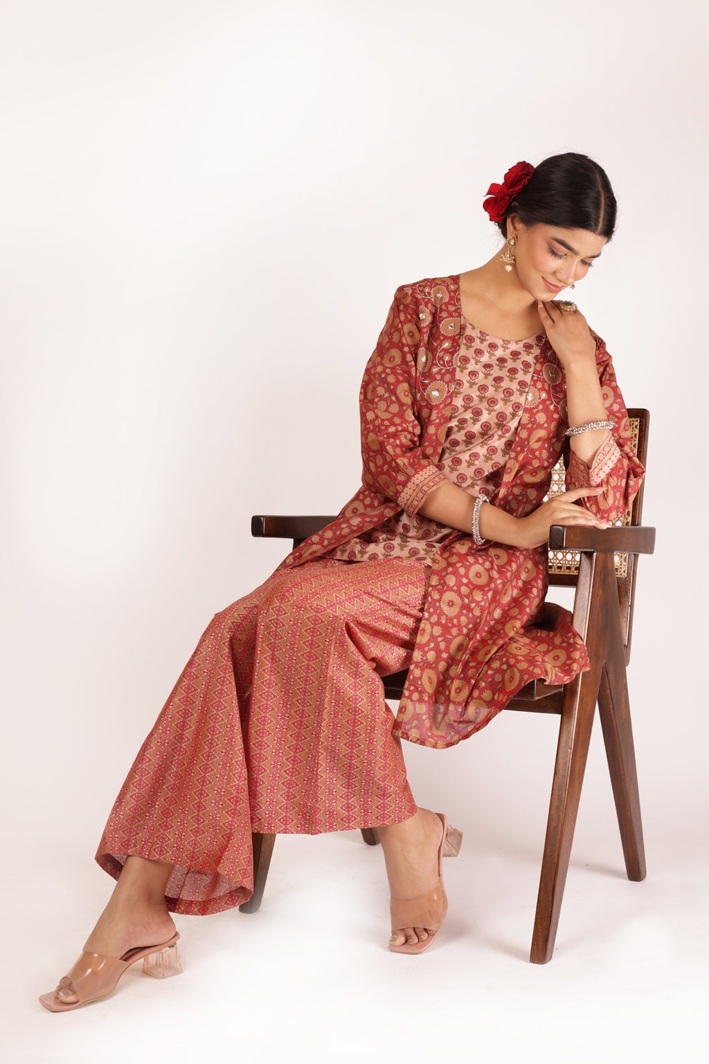 GAURI KURTA SET - RED