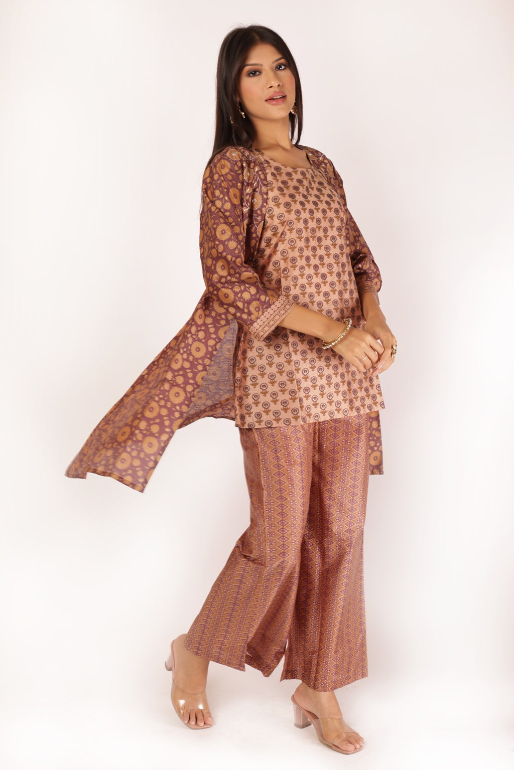 GAURI KURTA SET - WINE