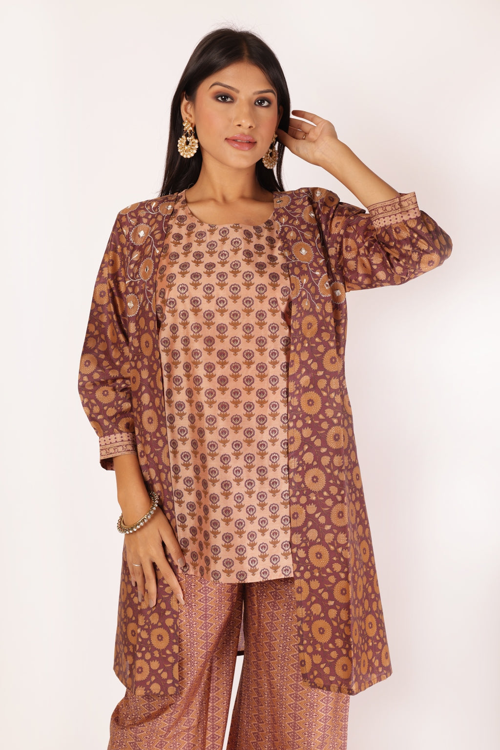 GAURI KURTA SET - WINE