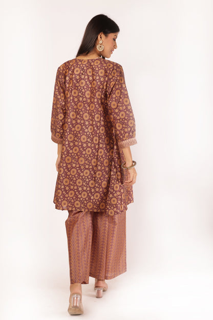 GAURI KURTA SET - WINE