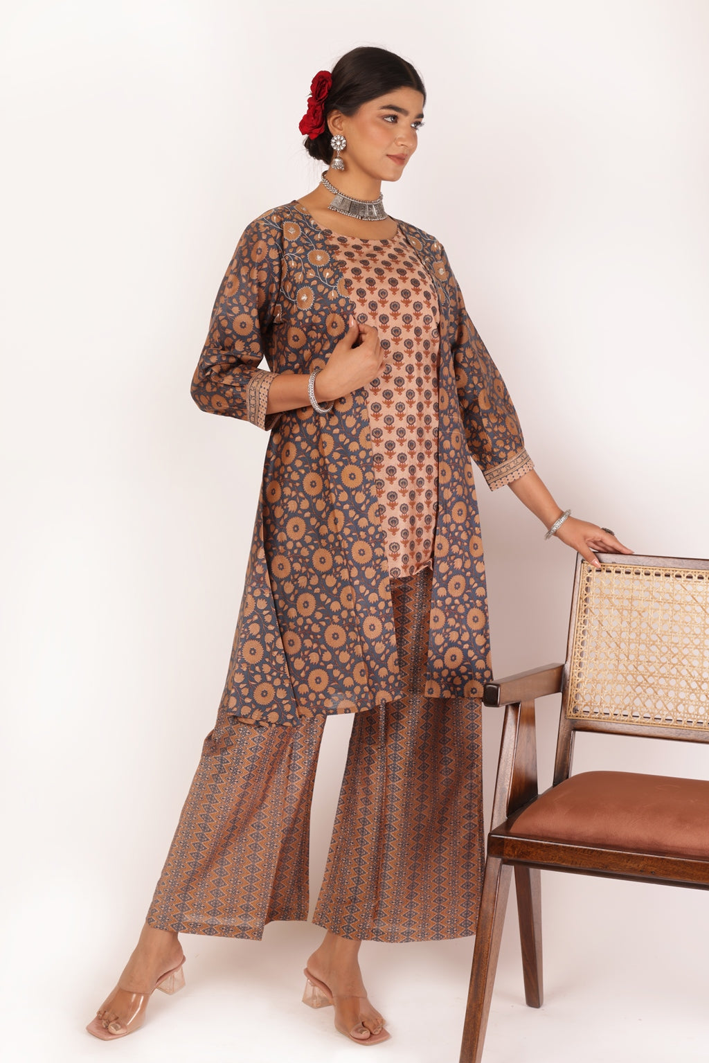 GAURI KURTA SET - BLUE