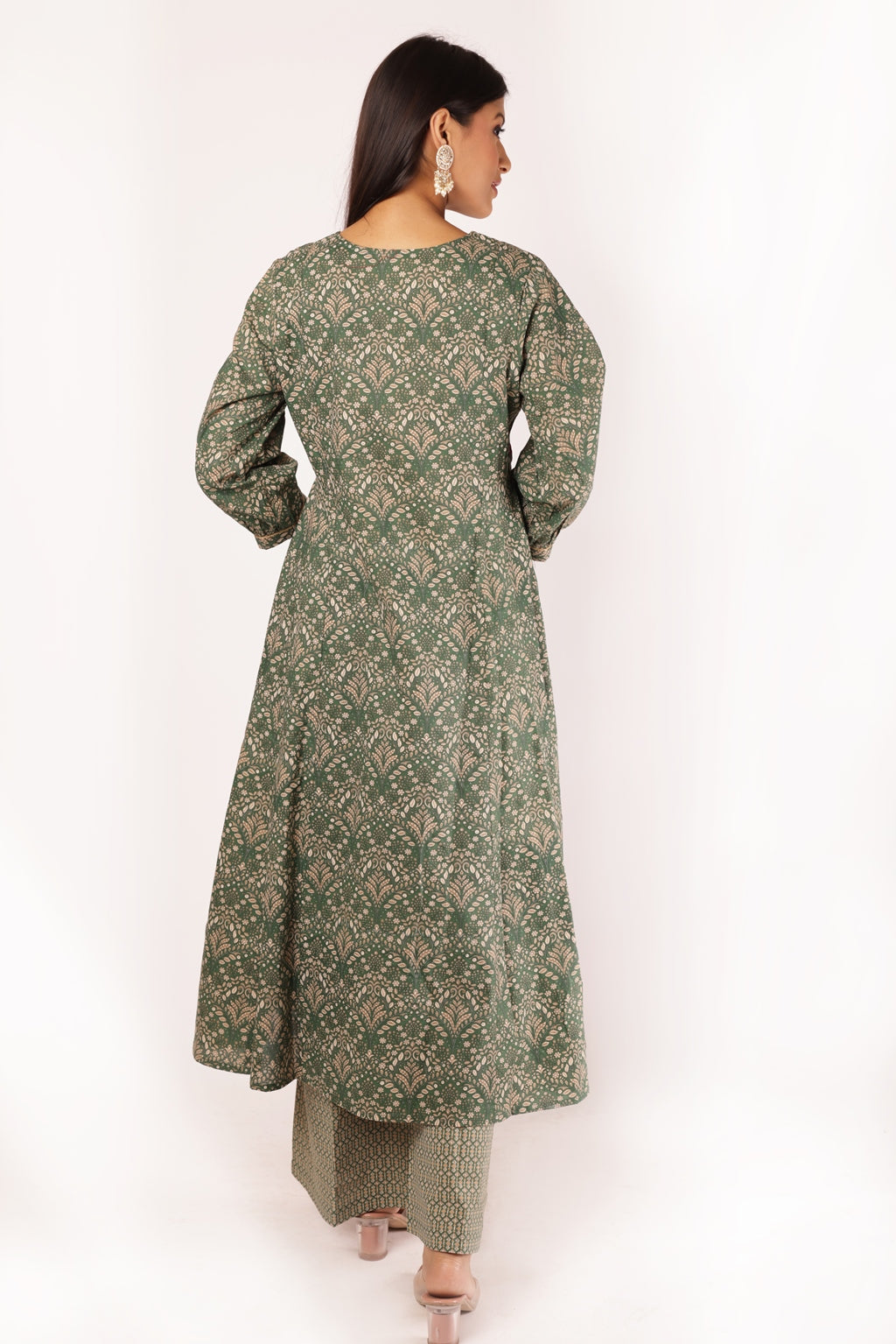 ANVI KURTA SET - GREEN