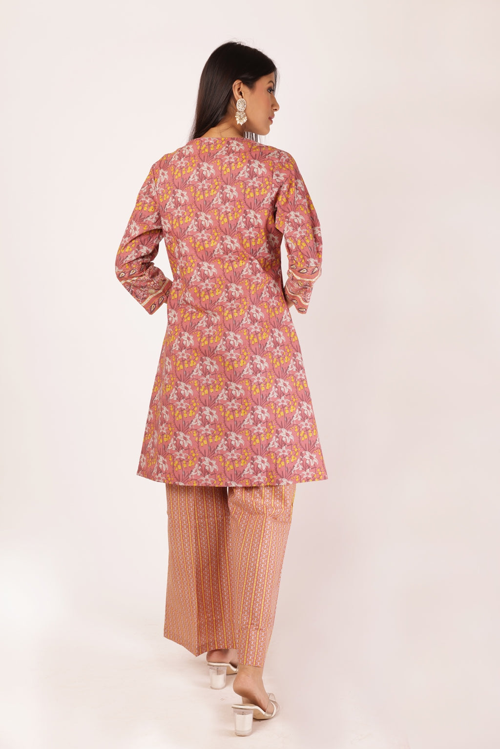 AKSHI KURTA SET - PEACH