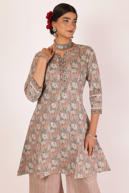 AKSHI KURTA SET - GREY