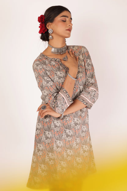 AKSHI KURTA SET - GREY