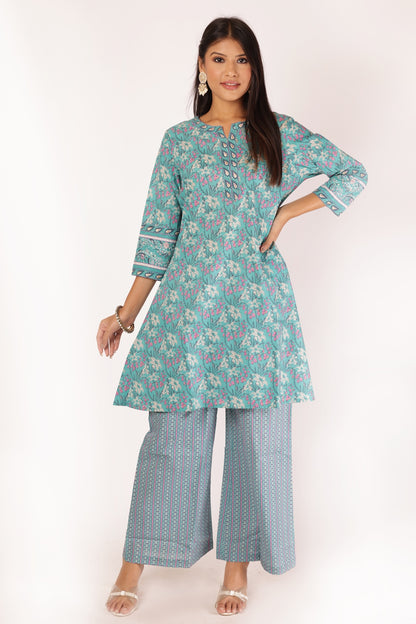 AKSHI KURTA SET - BLUE