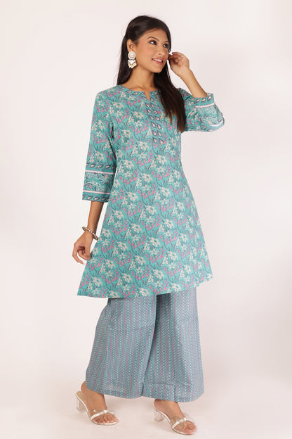 AKSHI KURTA SET - BLUE