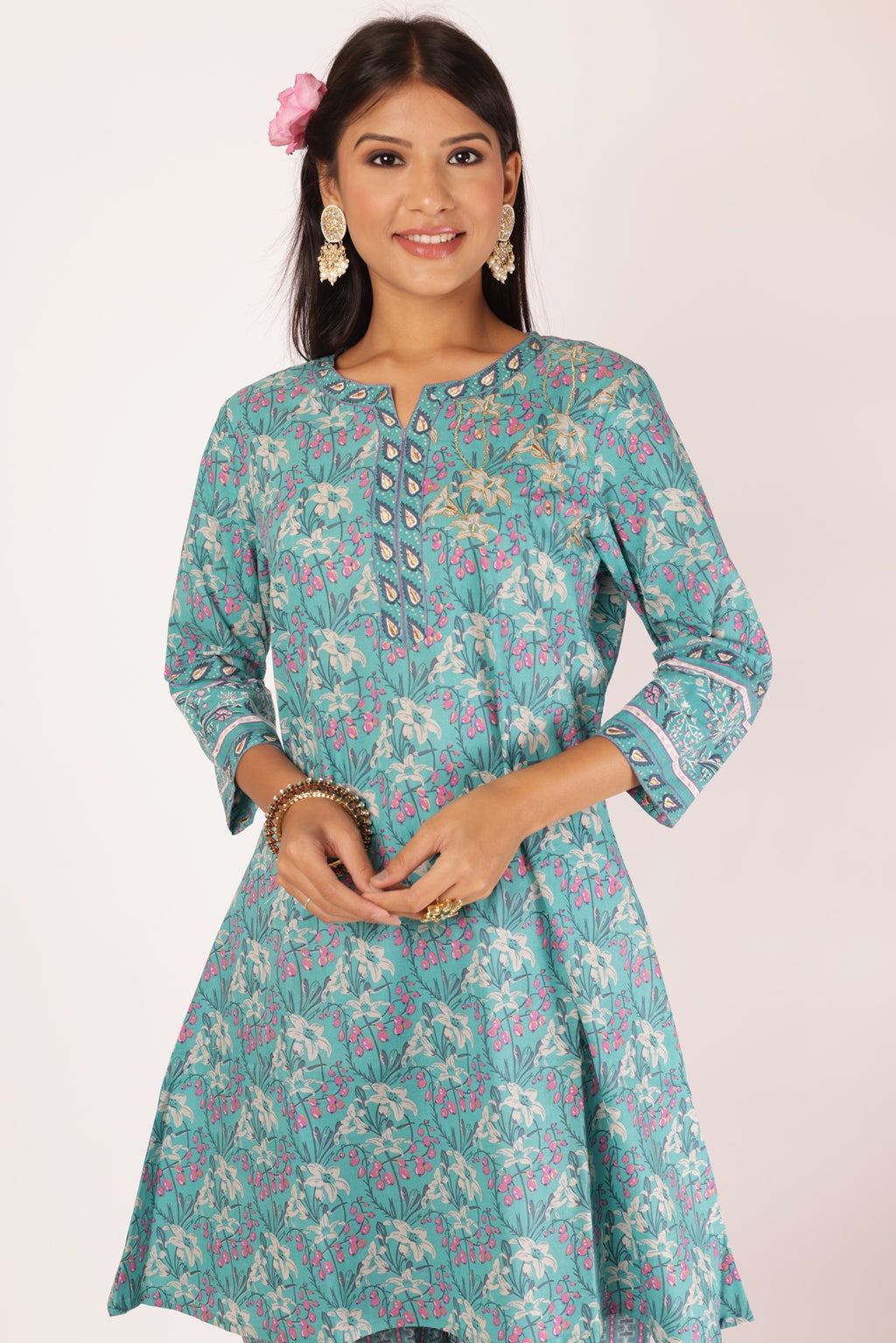 AKSHI KURTA SET - BLUE