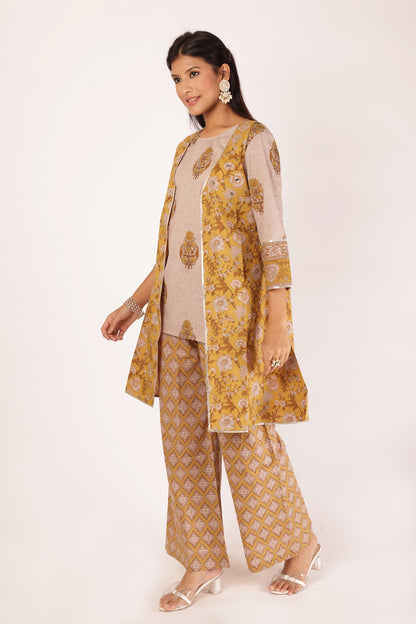 IRA KURTA SET - YELLOW