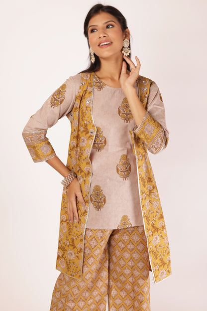 IRA KURTA SET - YELLOW