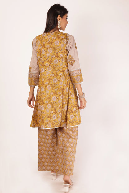 IRA KURTA SET - YELLOW