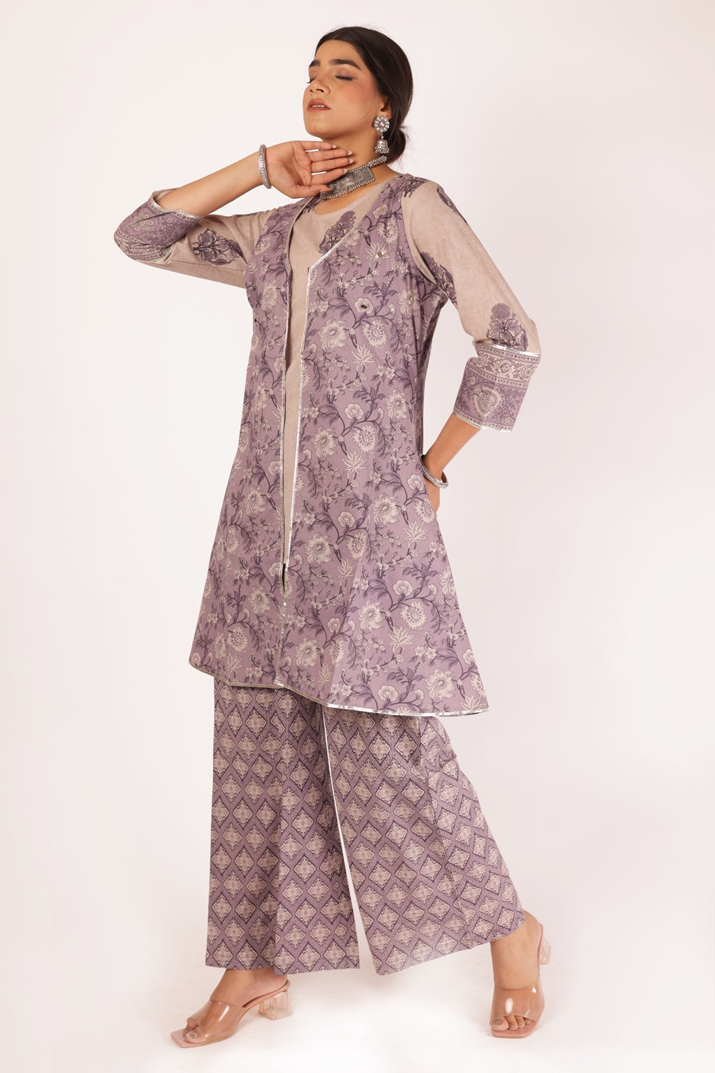 IRA KURTA SET - PURPLE