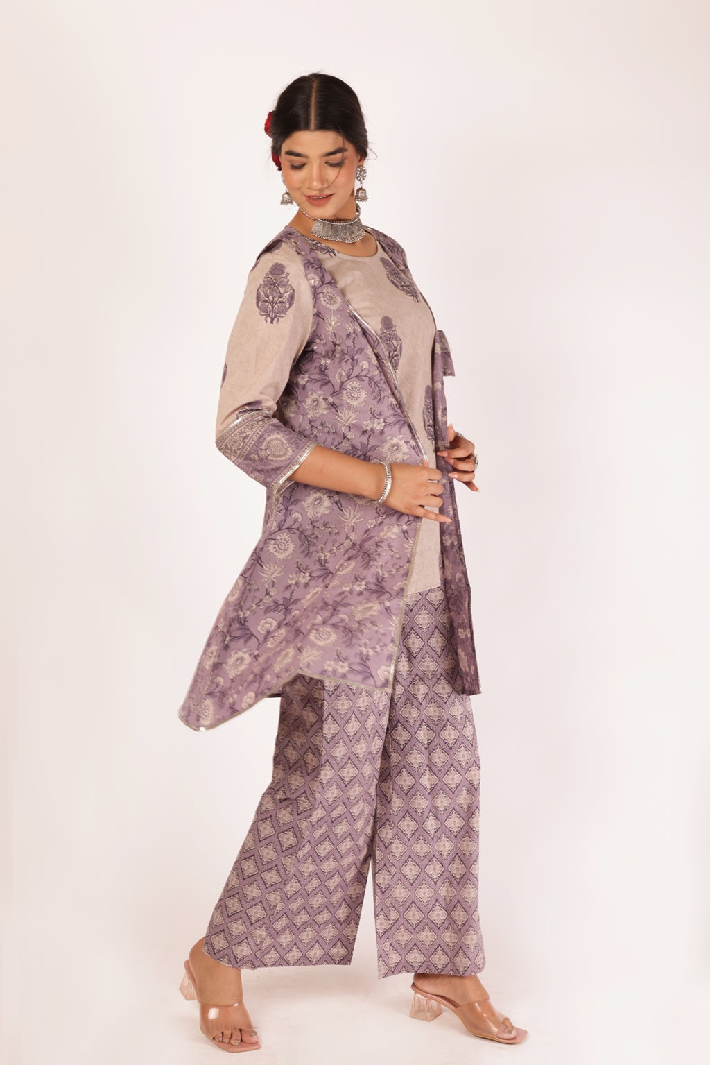 IRA KURTA SET - PURPLE