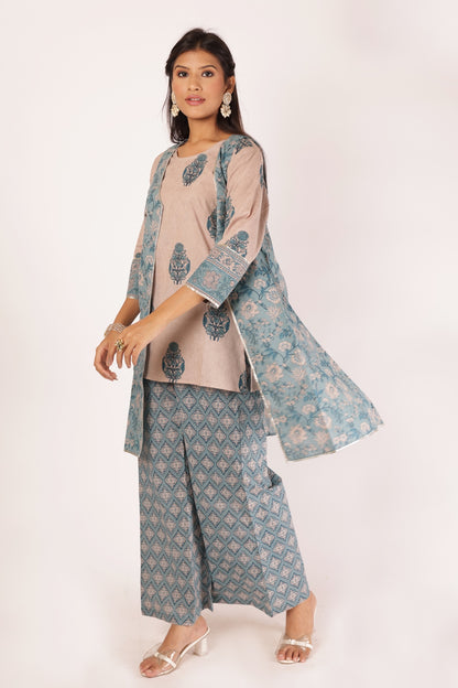 IRA KURTA SET - BLUE