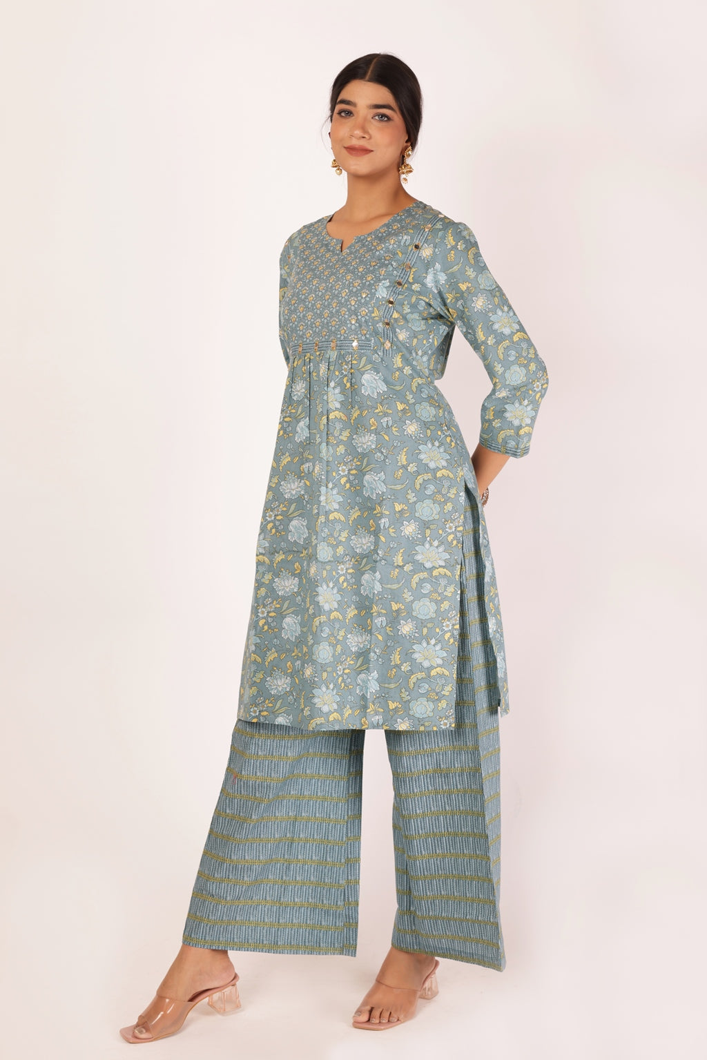 REVATI KURTA SET - BLUE