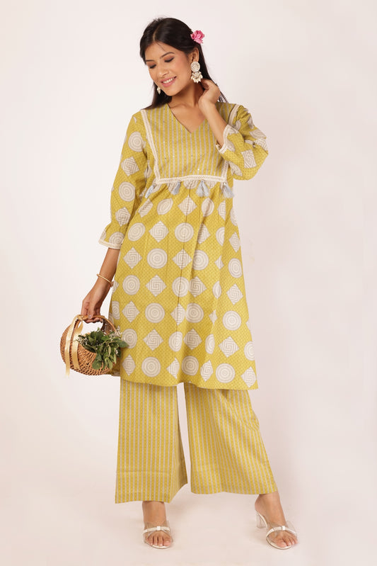 Purva Yellow Co-ord Set