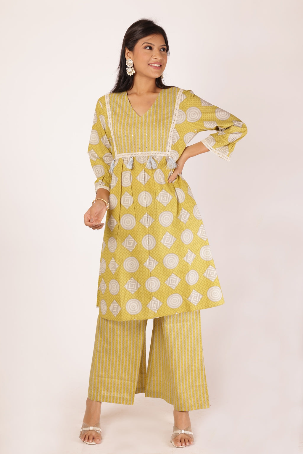 PURVA CO-ORDS SET - YELLOW