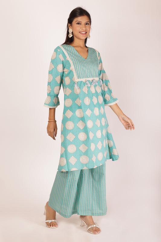Purva Blue Co-ord Set