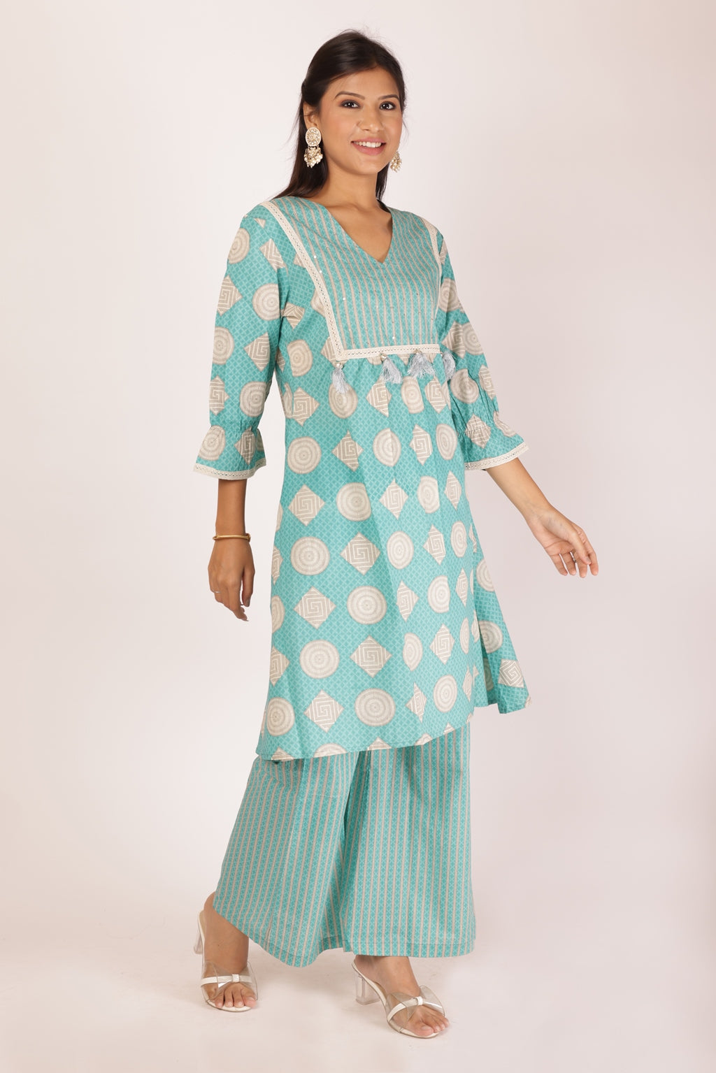 PURVA CO-ORDS SET - BLUE