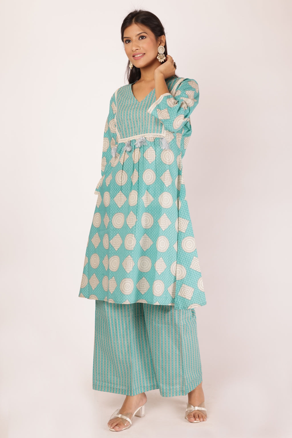 PURVA CO-ORDS SET - BLUE