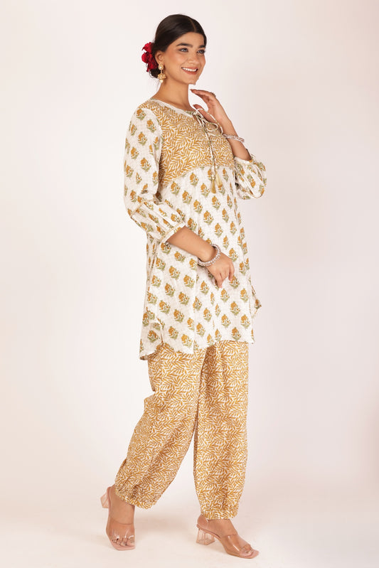 Uttara Yellow Co-ord Set