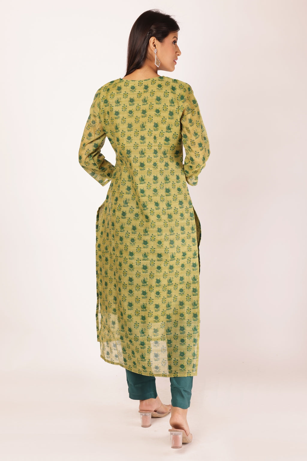 DITI KURTA SET - GREEN