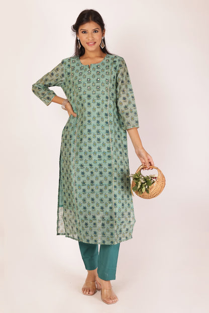 DITI KURTA SET - BLUE