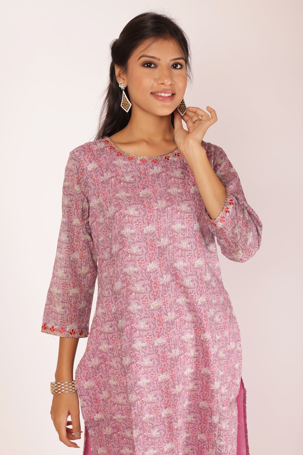 ANURADHA KURTA SET - PINK