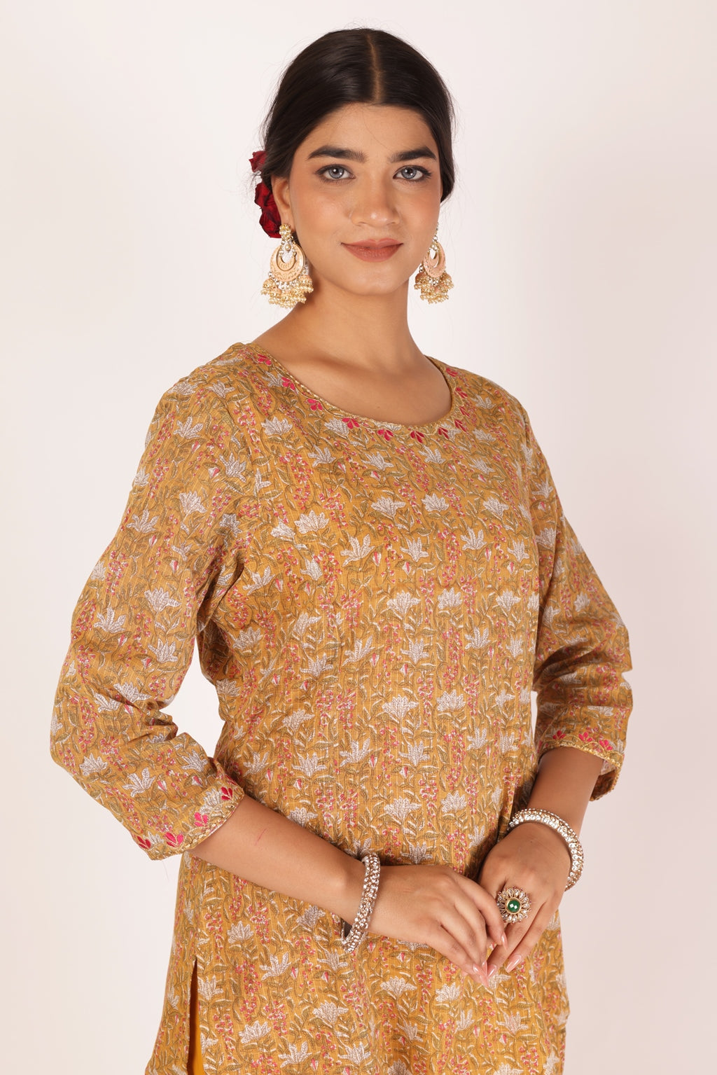 ANURADHA KURTA SET - YELLOW