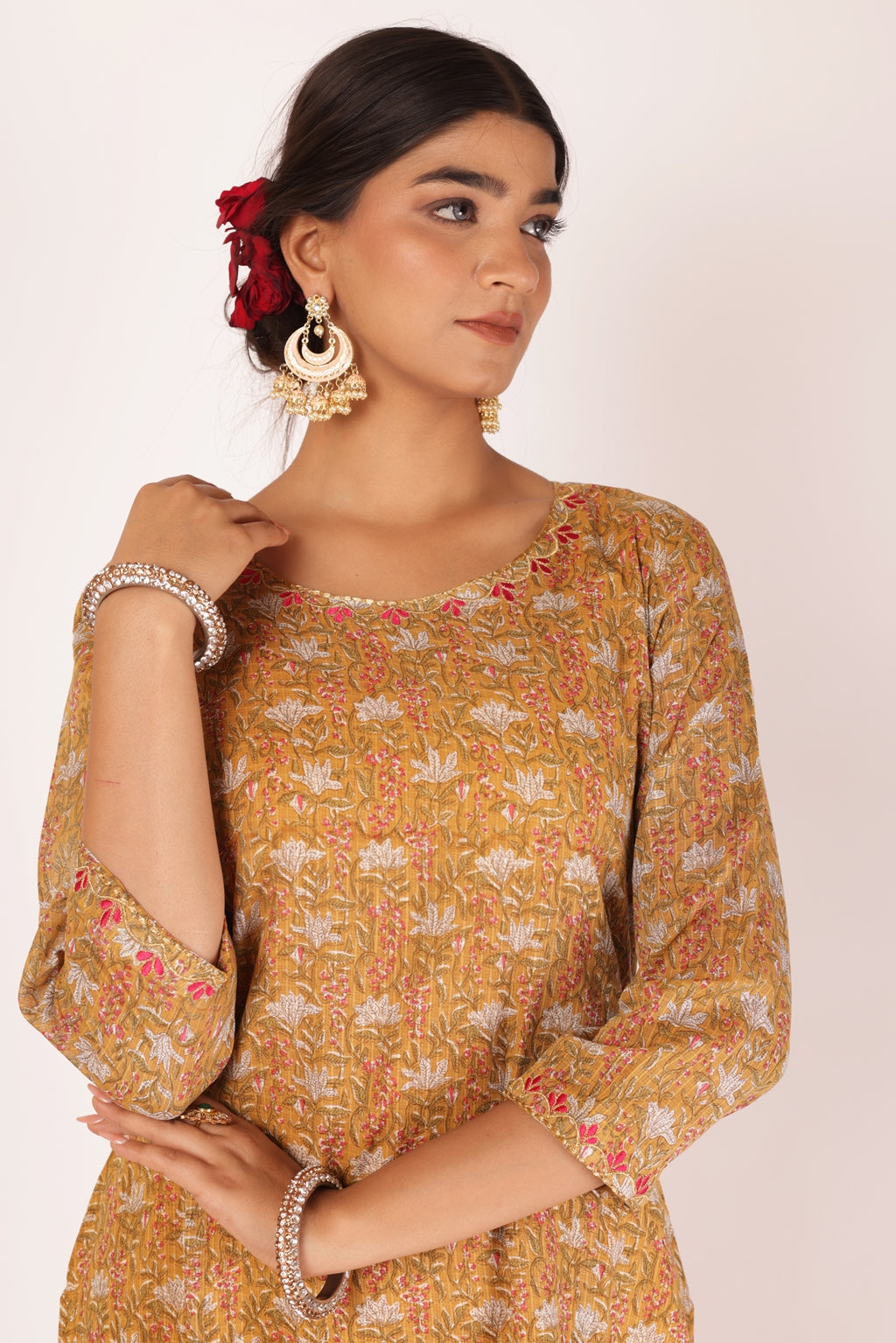 ANURADHA KURTA SET - YELLOW