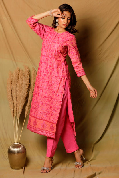 AMEYA KURTA SET - PINK