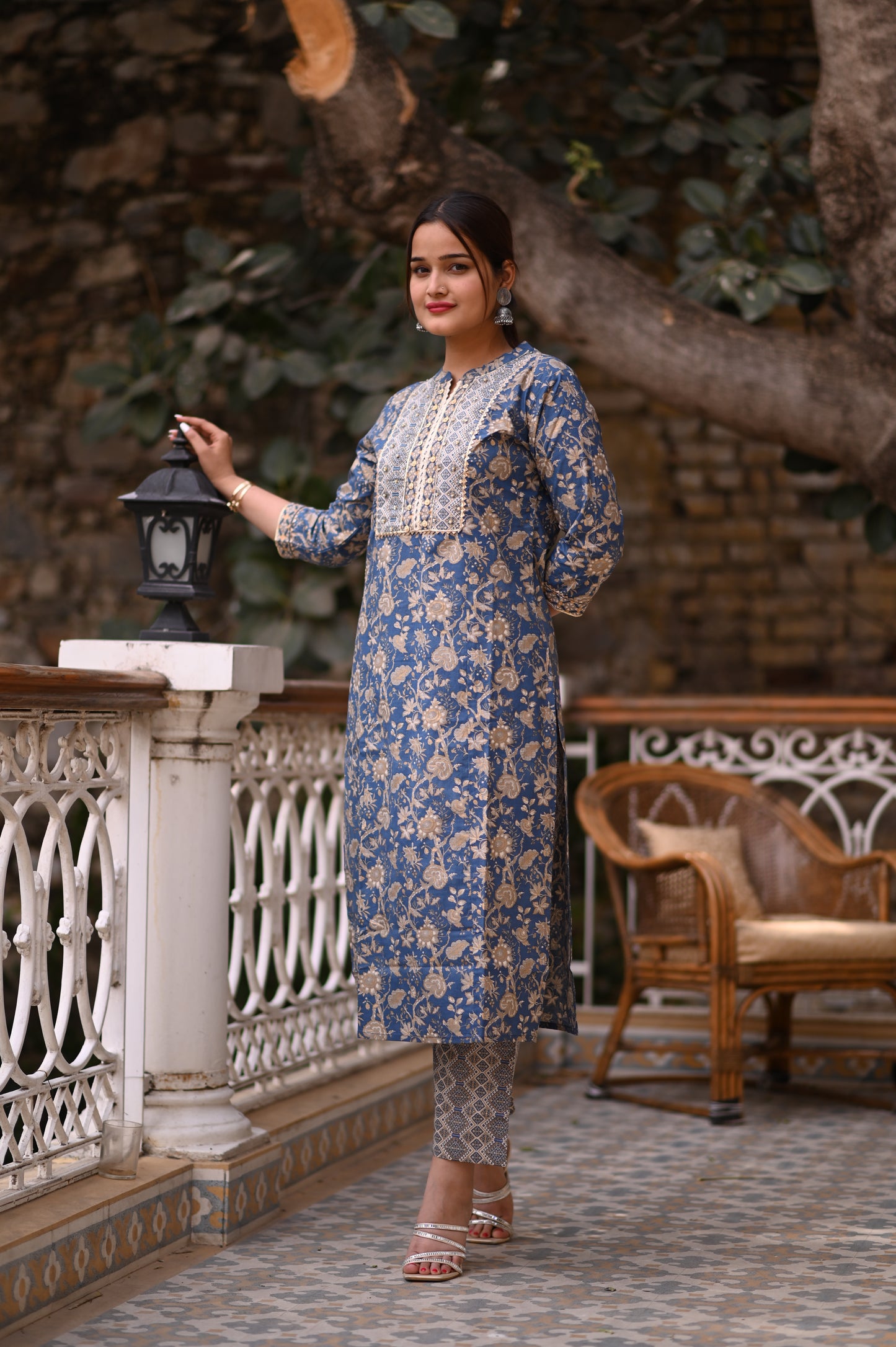 Sundari KURTA SET - blue