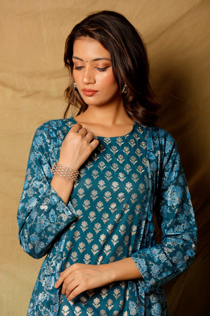 SITARA KURTA SET - BLUE