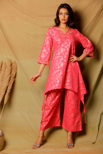 RESHAM CO-ORDS SET - PINK